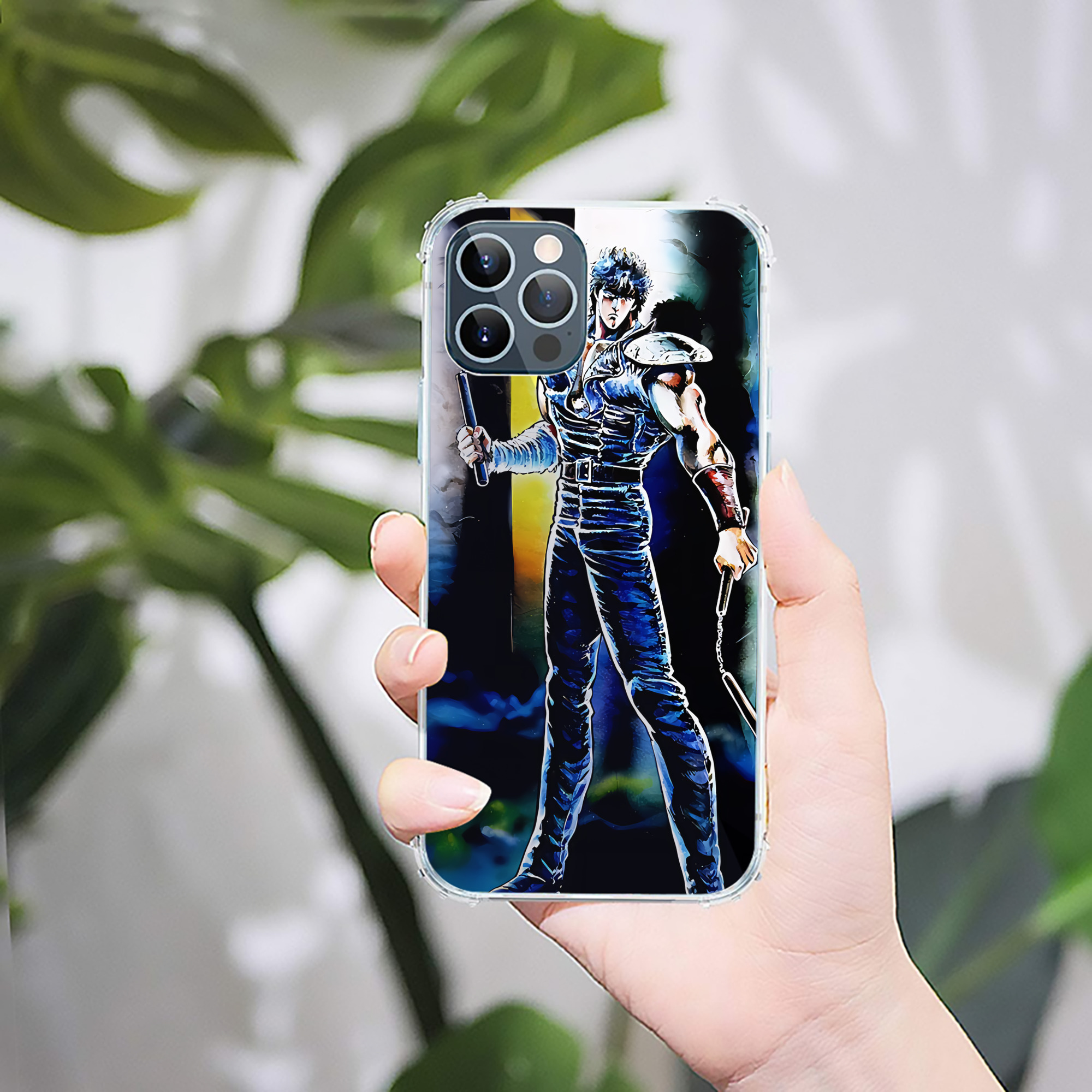 （画像用） 北斗の拳 Fist of the North Star 【iPhone 12シリーズ対応】透明スマホケース（クリアソフトケース）